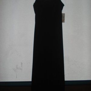 NWT Jodi Kristopher Black stretch Maxi w/side slit
